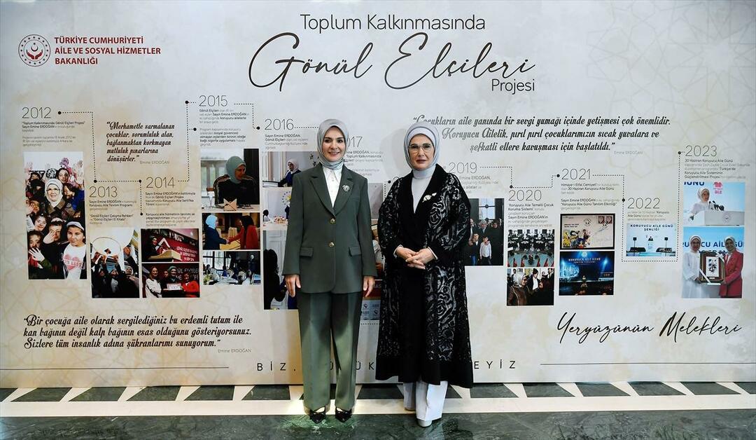 أمينة أردوغان في برنامج السفراء المتطوعين في تنمية المجتمع!