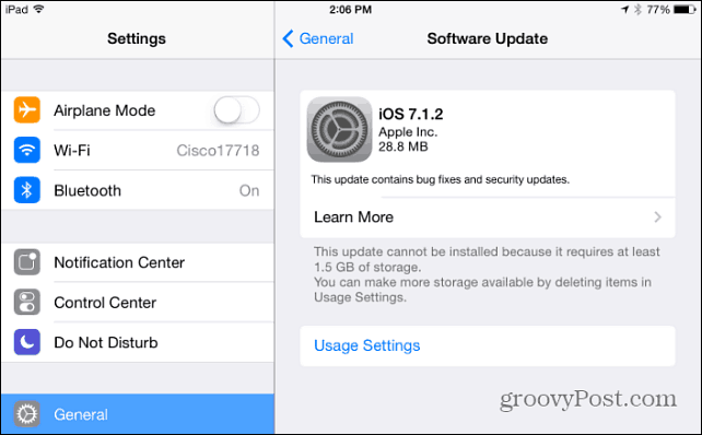 Apple تطلق تحديث برنامج iOS 7.1.2