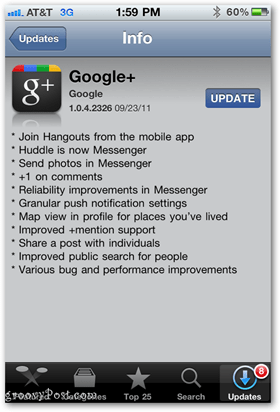 تحديث تطبيق Google+ لأجهزة iPhone وأجهزة iOS الأخرى