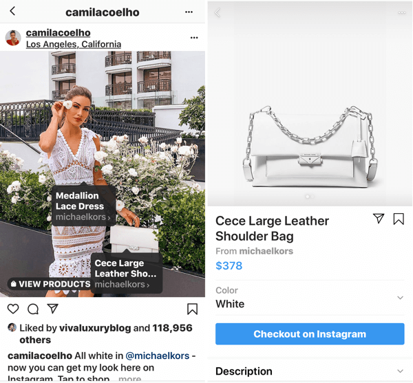 يمكن التسوق عبر Instagram Creator مع شريك مميز.