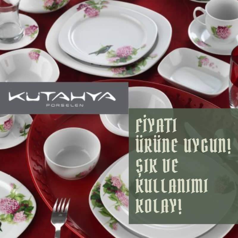 كيف تشتري أواني الطعام Bim Kütahya Seramik المكونة من 68 قطعة مزدوجة الديكور؟