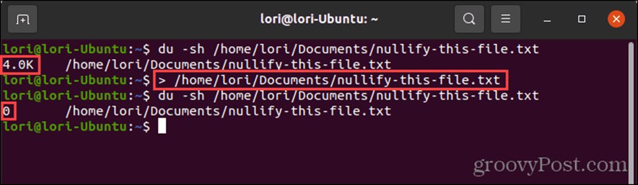 إعادة التوجيه إلى null في Linux