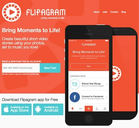 التطبيق flipagram