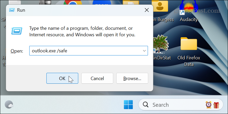 Outlook لا يفتح على نظام التشغيل Windows