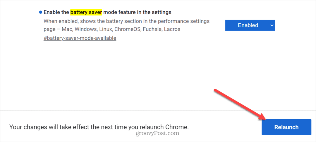 قم بتمكين وضع توفير شحن البطارية في Google Chrome