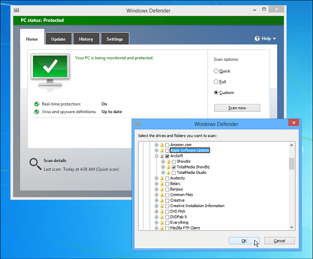 نصيحة Windows 8.1: أضف Windows Defender إلى قائمة السياق