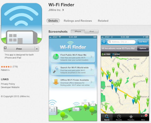 تطبيق wifi finder
