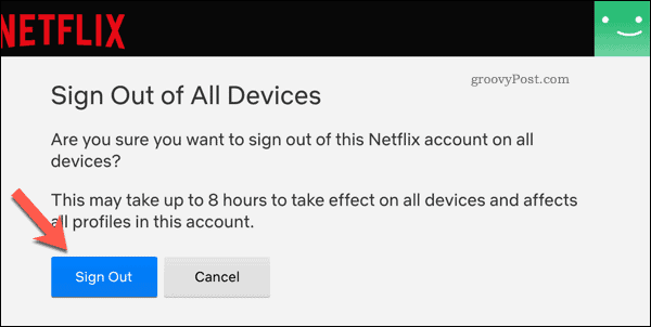 سجّل الخروج من جميع الأجهزة على Netflix