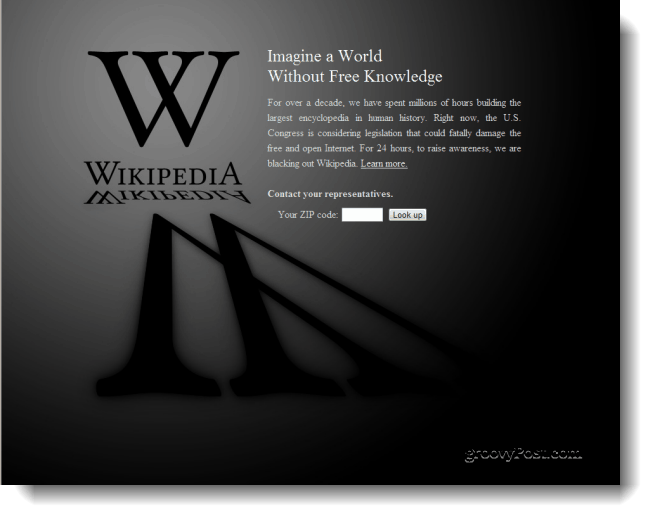 ويكيبيديا في الظلام