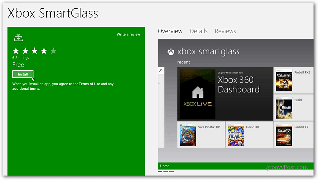 قم بتثبيت Xbox SmartGlass