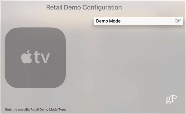 Apple TV الوضع التجريبي