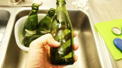 طريقة إزالة الملصق من العبوة الزجاجية