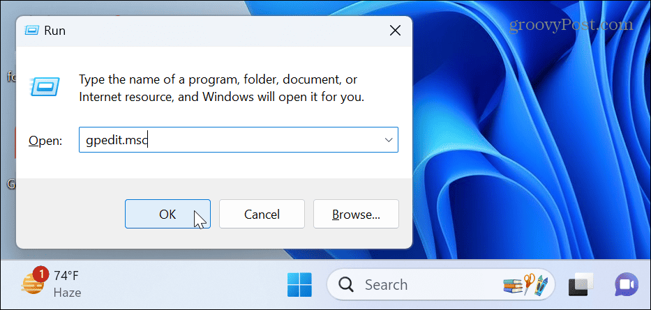 تعطيل إدارة المهام على نظام التشغيل Windows 11