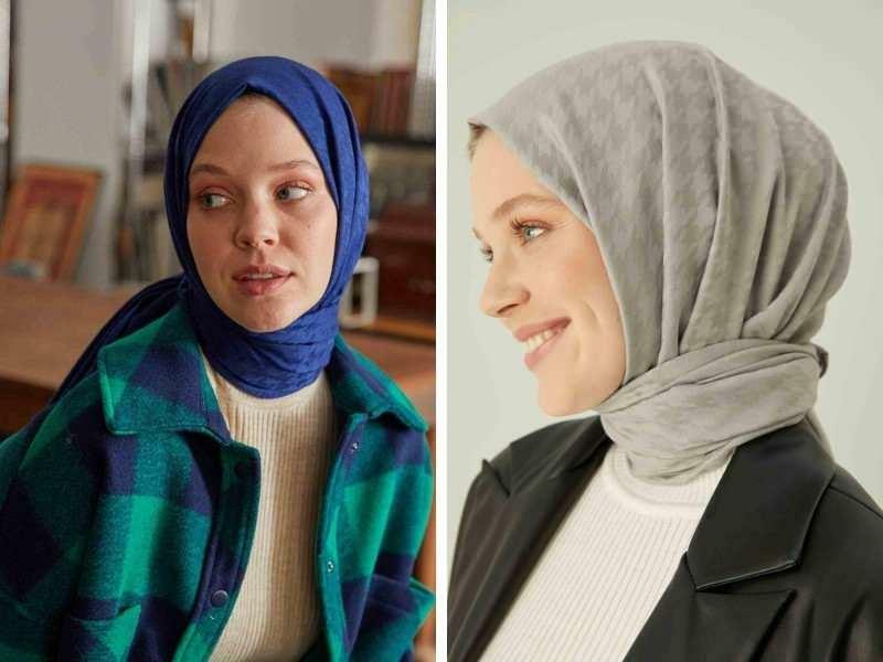موديلات شال كشمير للحجاب النسائي 