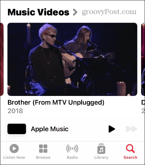 قوائم تشغيل الفيديو على Apple Music