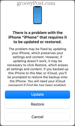 وضع استرداد iphone