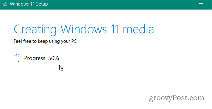 إنشاء وسائط Windows 11