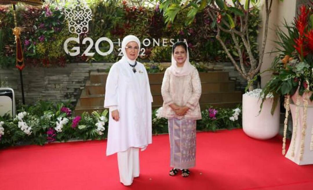 التقت أمينة أردوغان بزوجات القادة في قمة مجموعة العشرين