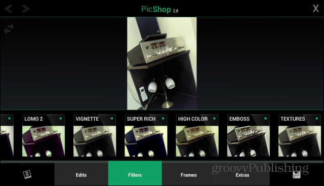 PicShop Android الرئيسي