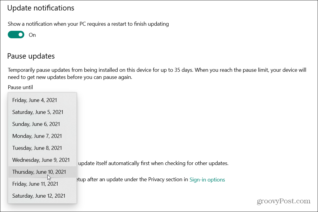 كيفية تأخير تحديث Windows 10 May 2021 (الإصدار 21H1)