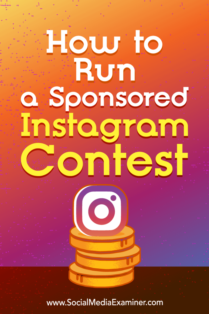 كيف تدير مسابقة Instagram برعاية آنا جوتر على ممتحن وسائل التواصل الاجتماعي.