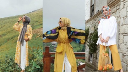 ملابس صفراء في ملابس الحجاب