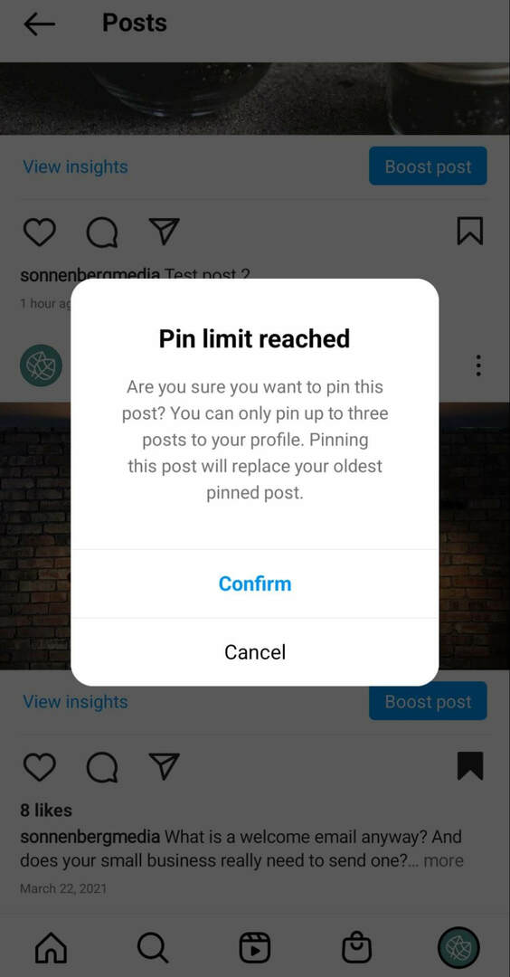 كيف-إلى-instagram-pin-posts-profile-grid-limit-step-3