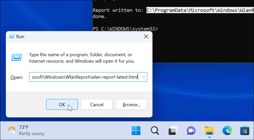 قم بإنشاء تقرير Wi-Fi على Windows 11