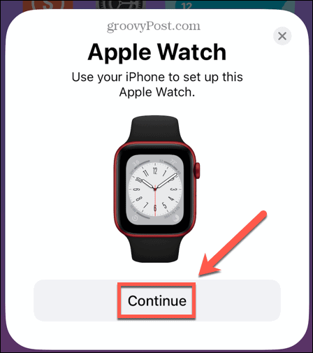 تواصل Apple Watch الاقتران
