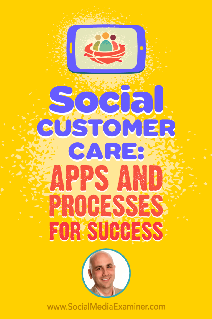 رعاية العملاء على وسائل التواصل الاجتماعي: تطبيقات وعمليات للنجاح تعرض رؤى من دان جنجيس في بودكاست التسويق عبر وسائل التواصل الاجتماعي.