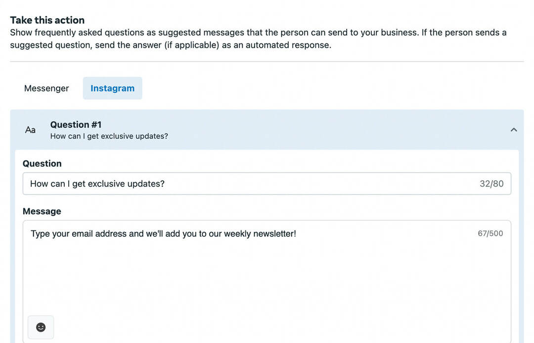 how-to-include-email-sign-up-Opportunities-in-automated-dm-response-on-your-instagram-profile-faq-inbox-automation-tool-add-questions-automated-response-marketing-Goals- النموذج -11