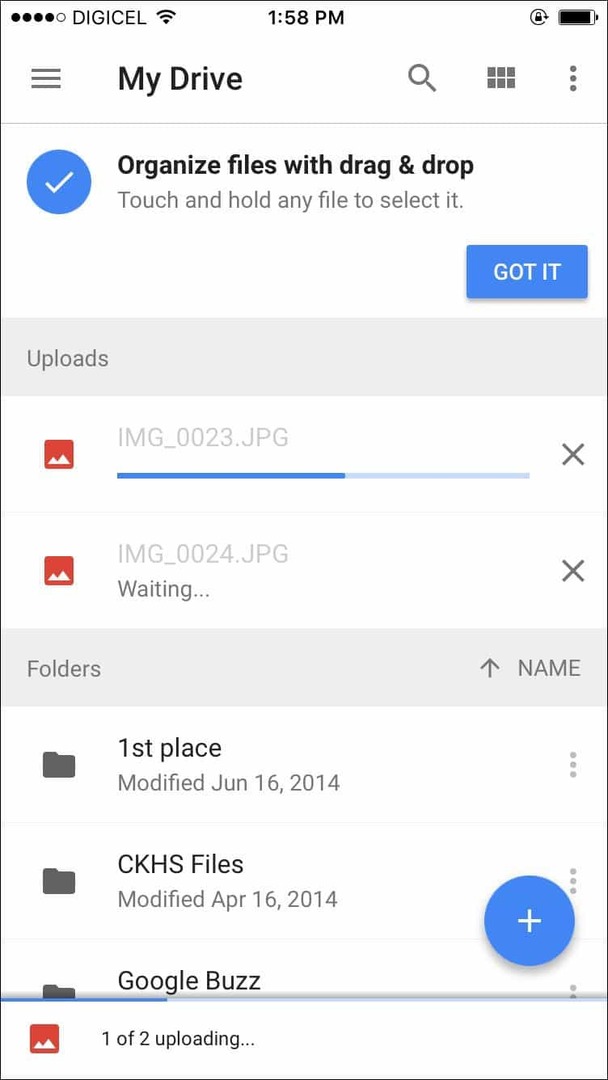 تم تحديث Google Drive لنظام iOS بدعم 3D Touch