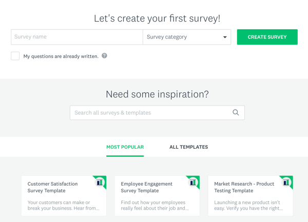 تقنيات إعلانات Facebook التي تقدم النتائج ، وخيارات لإنشاء مسح Survey Monkey. 