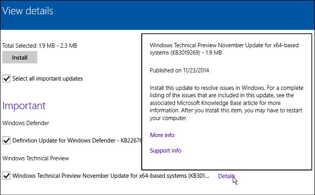 إصدارات Microsoft (KB3019269) تصحيح لنظام التشغيل Windows 10 Build 9879