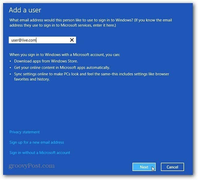كيفية إضافة وإدارة مستخدمين جدد في Windows 8