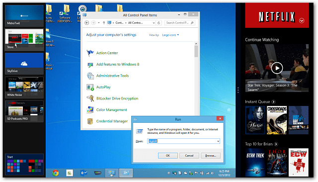 قم بتمكين ميزة Windows 8 Snap على الشاشات منخفضة الدقة