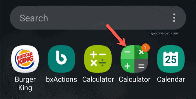 رمز تطبيق Android Calculator Vault