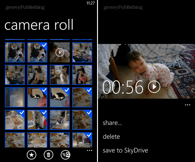 Windows Phone 8: تحميل الصور ومقاطع الفيديو إلى SkyDrive