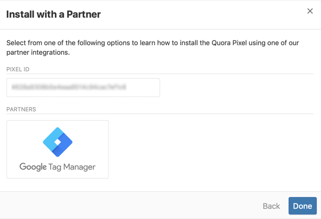 الخطوة الثالثة حول كيفية تثبيت Quora pixel باستخدام Google Tag Manager