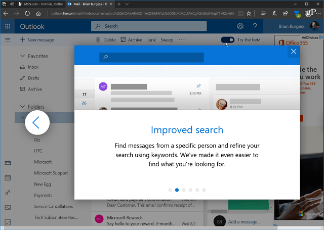 كيفية الوصول إلى الإصدار التجريبي من Outlook.com من Microsoft الآن