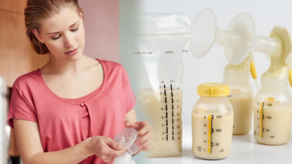 كيف يتم تخزين حليب الثدي بدون إفساد؟ كيف تستخدم الحليب من الحليب؟ أثناء تسخين الحليب ...