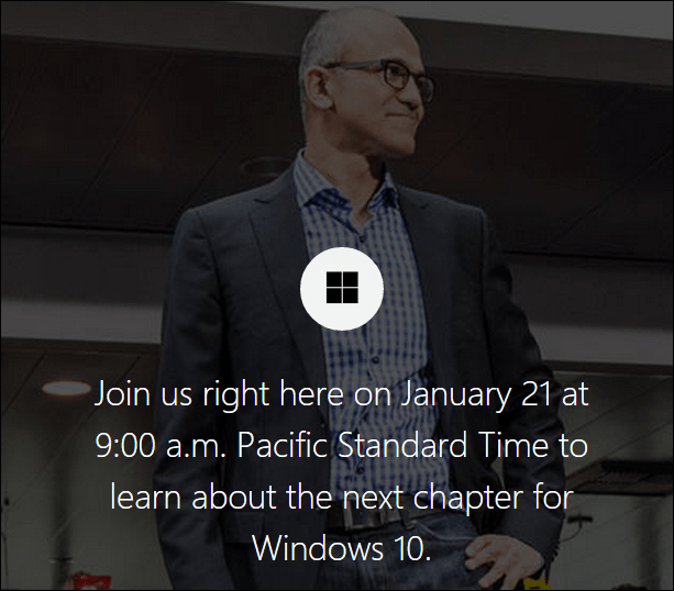 بث موجز Microsoft Windows 10 المباشر ، 21 يناير
