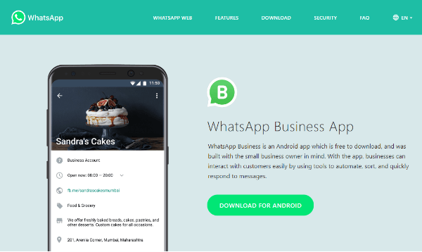 طرح WhatsApp تطبيق WhatsApp Business ، وهو تطبيق جديد سيسهل على الشركات والعملاء الاتصال والدردشة.