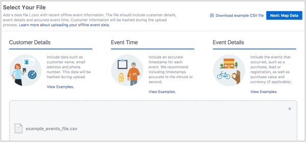 يقوم Facebook Business Manager بتحميل الأحداث في وضع عدم الاتصال