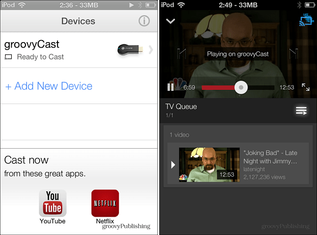 Chromecast على iOS