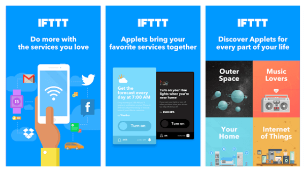 تجمع تطبيقات IFTTT الجديدة خدماتك المفضلة معًا لخلق تجارب جديدة.