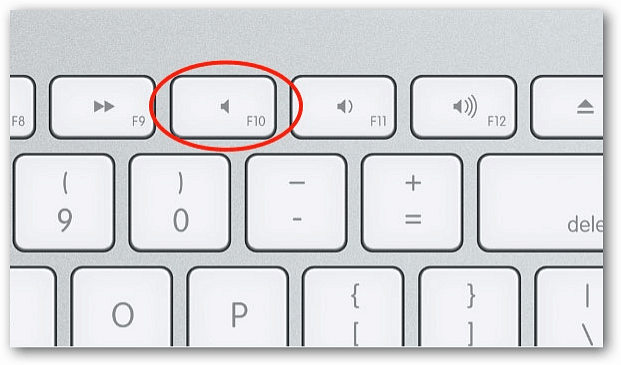 كتم لوحة مفاتيح Mac