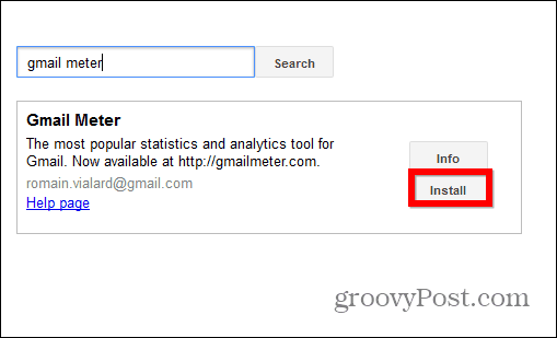 البرنامج النصي لتثبيت عداد Gmail