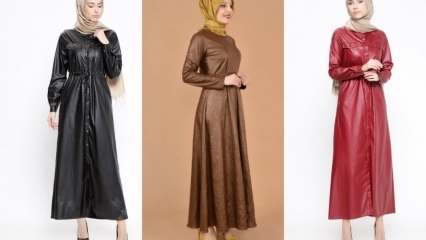موديلات الملابس الجلدية في ملابس الحجاب