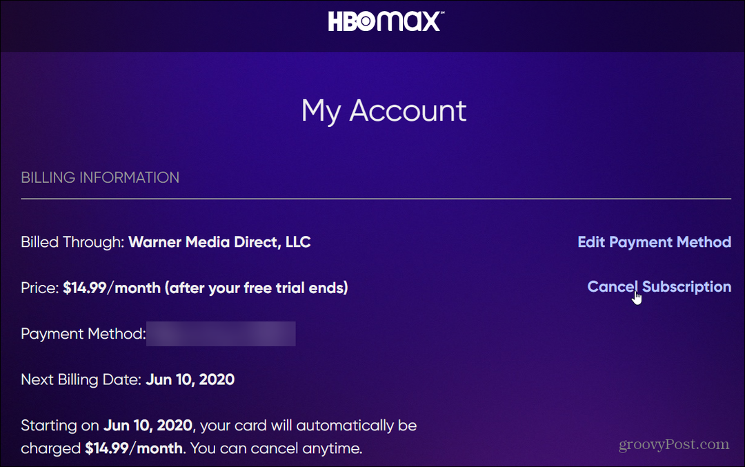 كيفية إلغاء اشتراكك في HBO Max